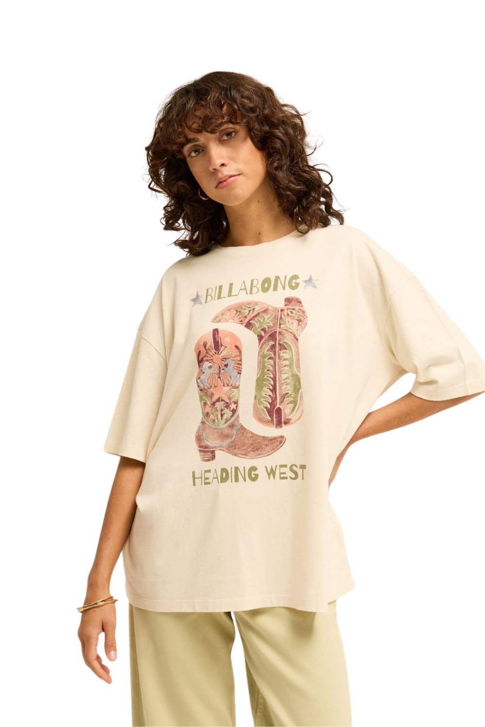 Billabong Ready To Roam Womens T-Shirt White Cap