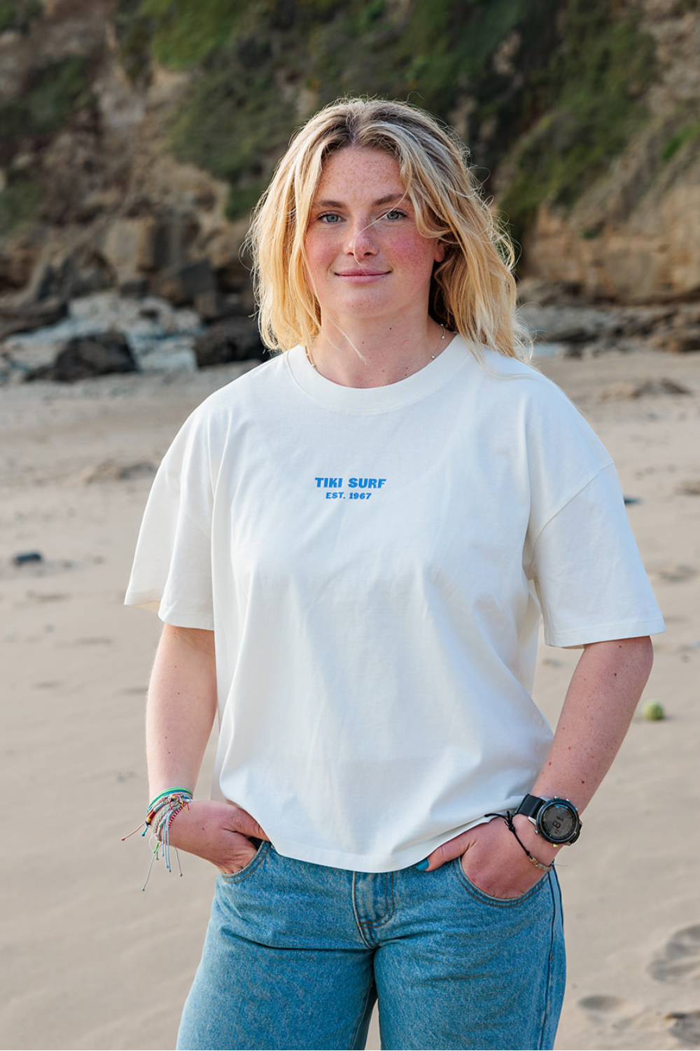 Tiki Finn Womens T-Shirt Ivory