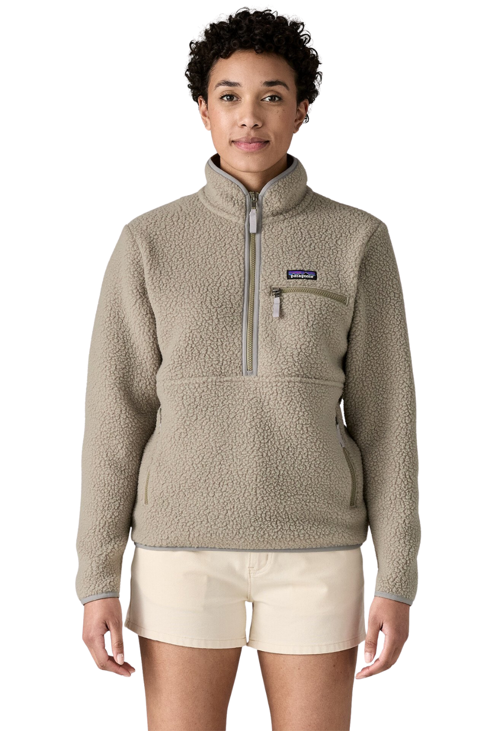 Patagonia Womens Retro Pile Marsupial Fleece River Rock Green