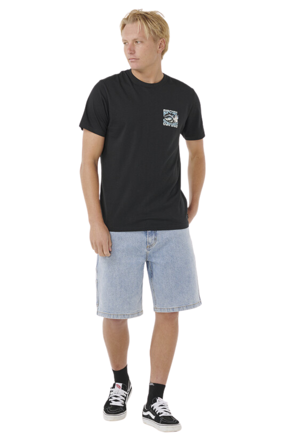 Rip Curl Hazed & Tubed T-Shirt Black