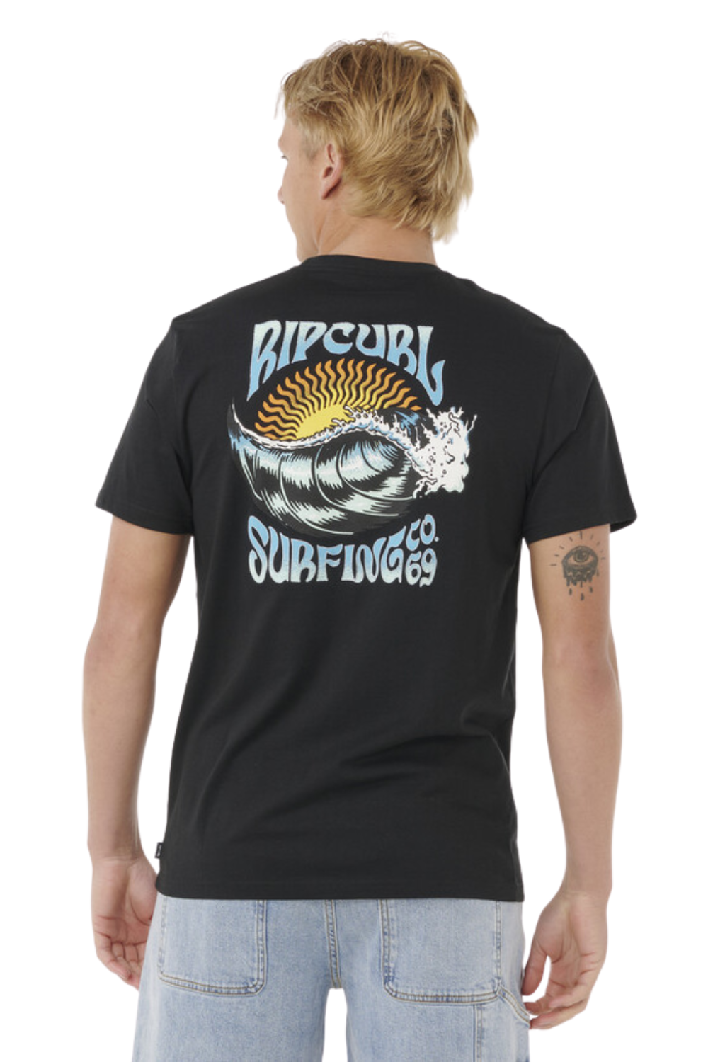 Rip Curl Hazed & Tubed T-Shirt Black