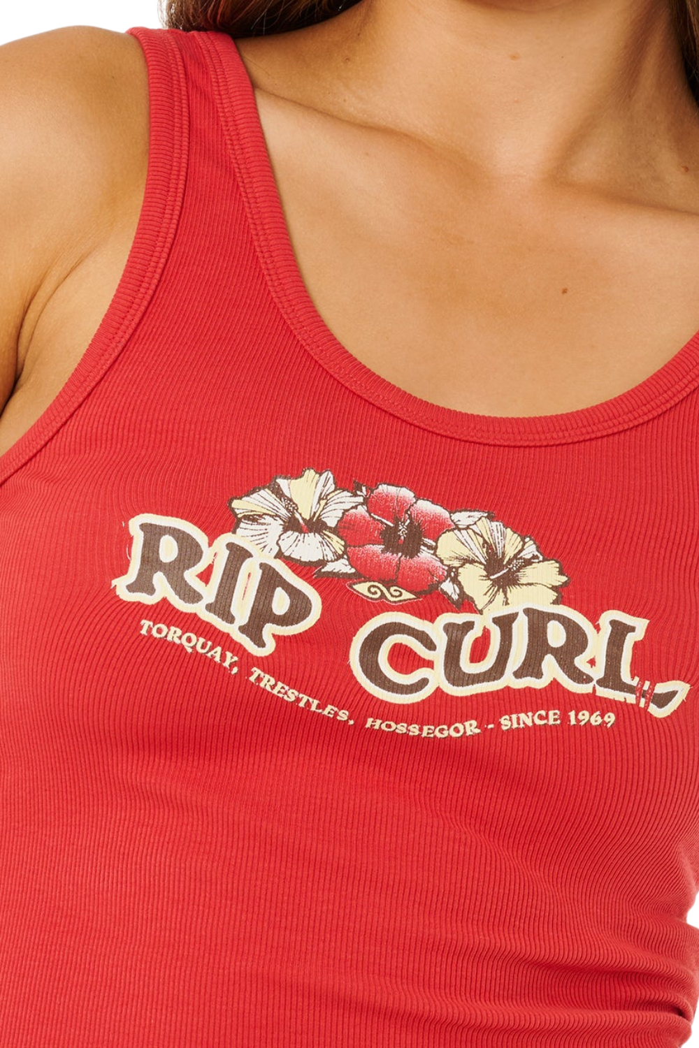 Rip Curl Bells Womens Tank Top Deep Red