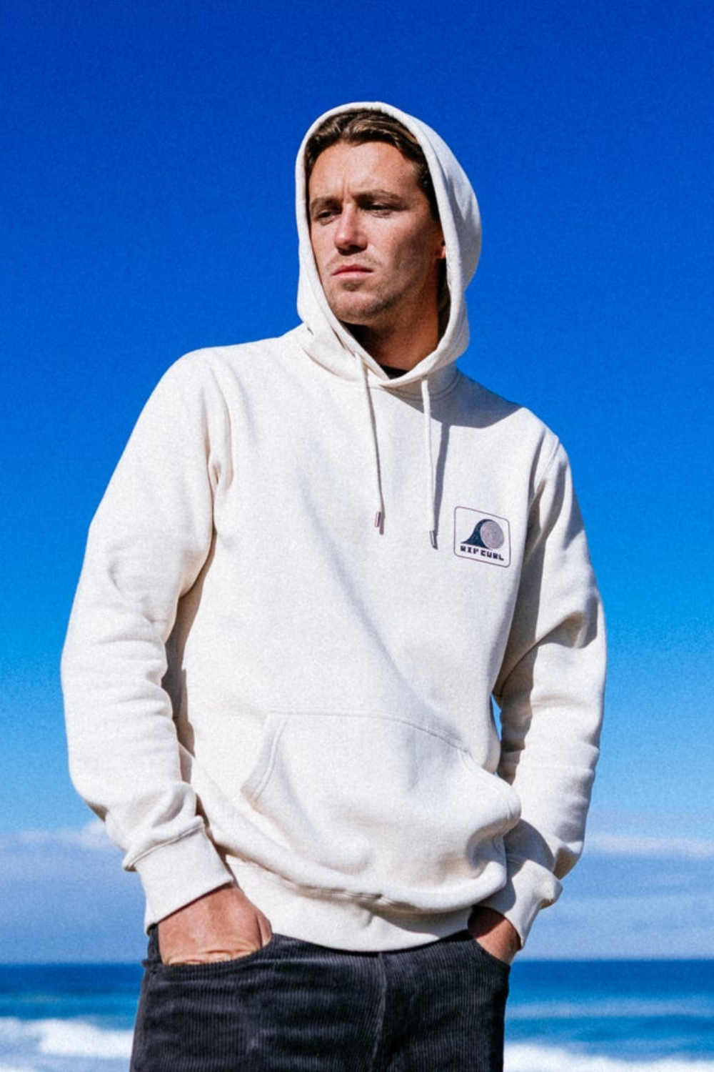 Rip Curl Artist Of The Search Mens Hoodie Vintage White