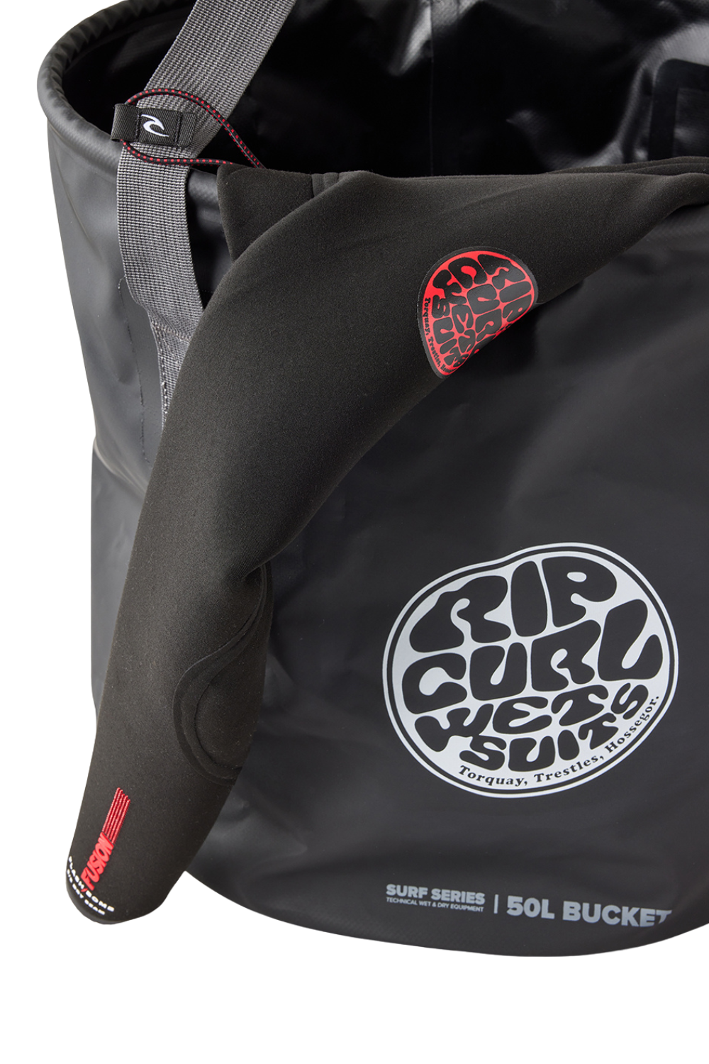 Rip Curl Surf Series 50L Wetsuit Bucket Black/Grey