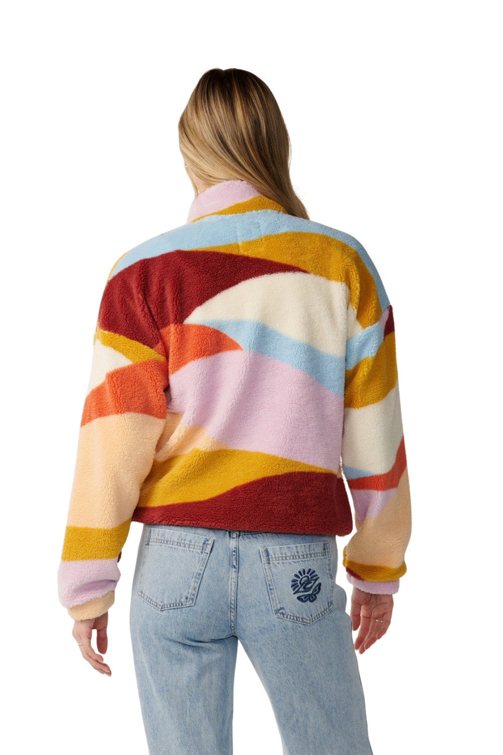 Rip Curl Retro Swell Womens Full Zip Polar Fleece Multi