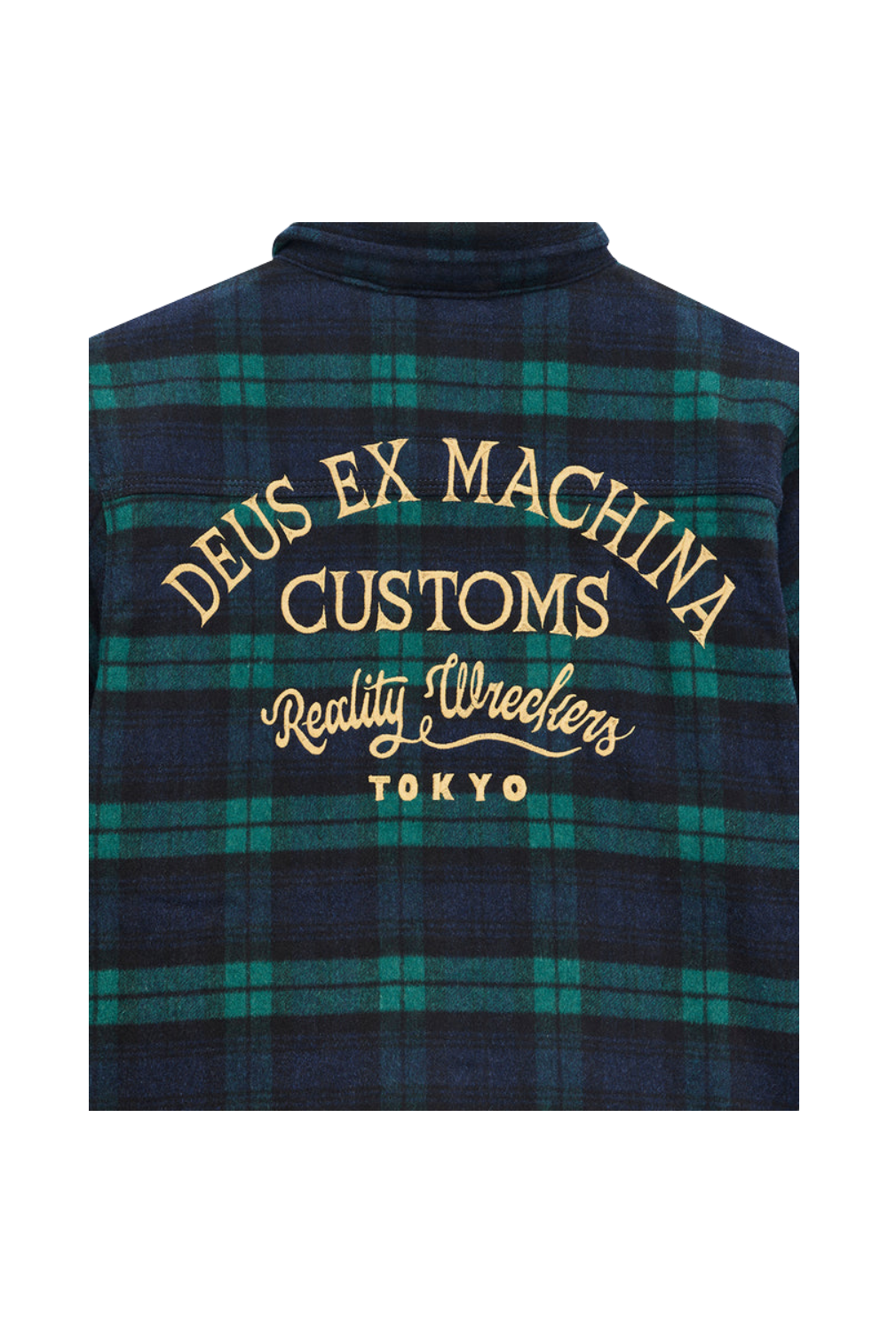 Deus Maxwell Mens Check Shirt Green