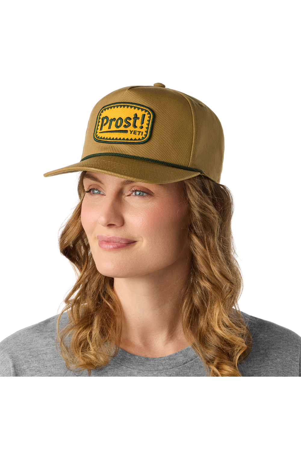 Yeti Prost Flat Brim Rope Hat Brown
