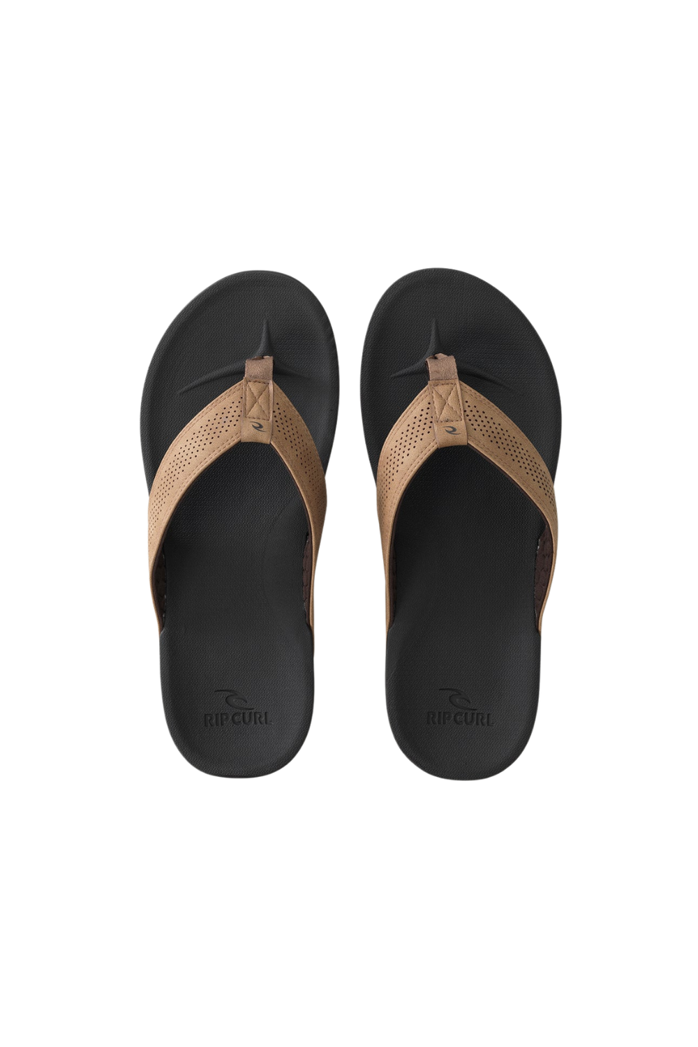Rip Curl Chiba Open Toe Mens Flip Flop Brown/Black
