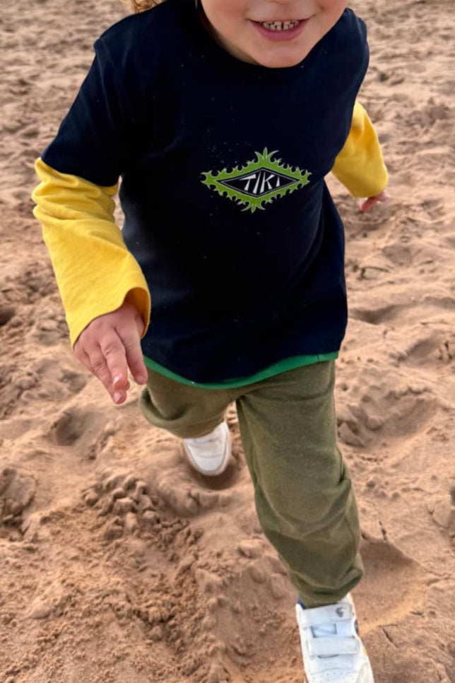 Tiki Tribal Mini T-Shirt Navy