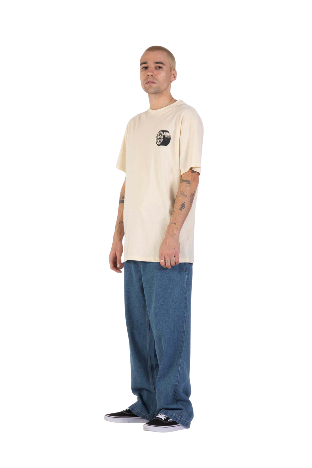 Santa Cruz TTE Tired Dot Mens T-Shirt Wax Paper