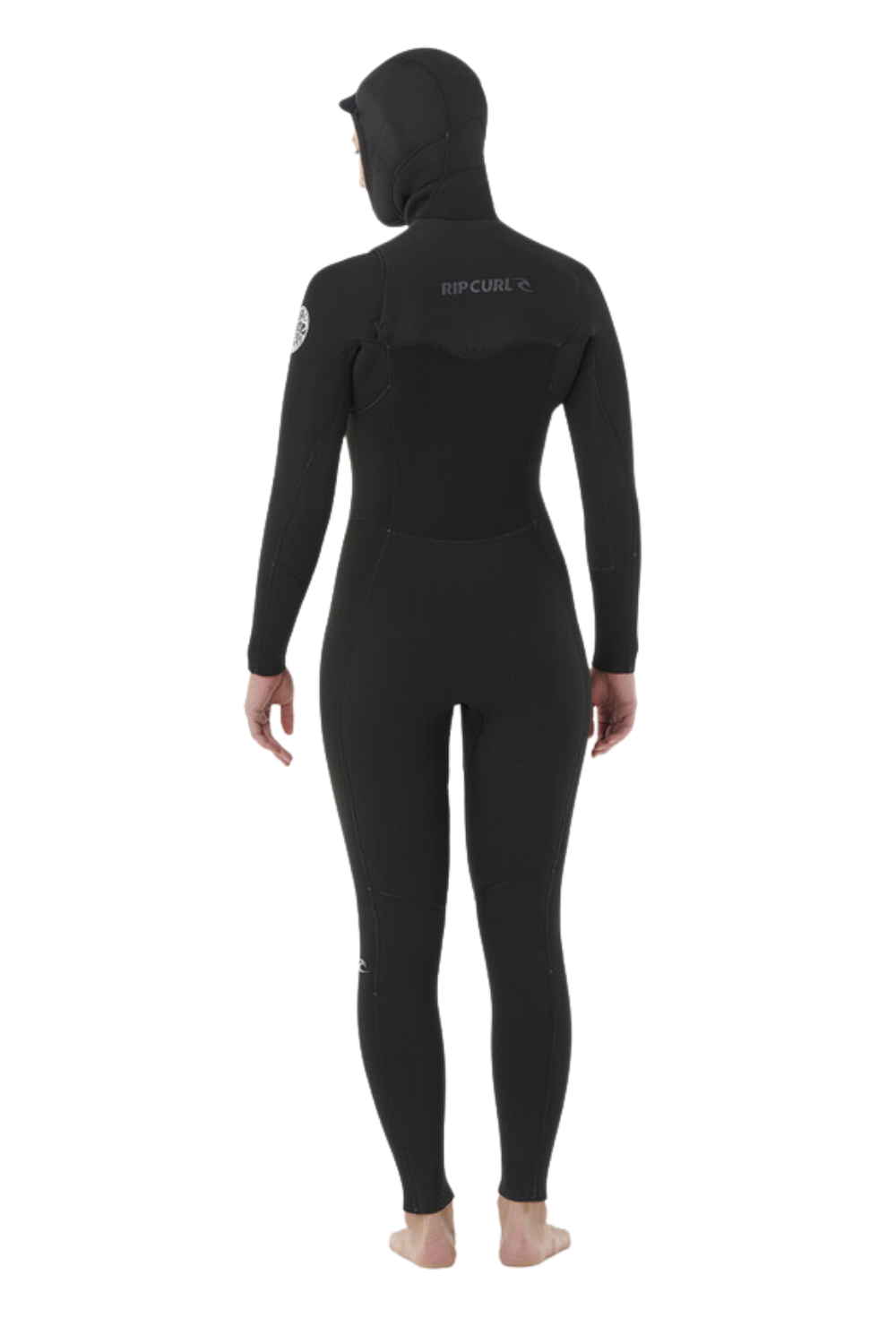 Rip Curl Womens Dawn Patrol 5/4mm Chest Zip Wetsuit Black