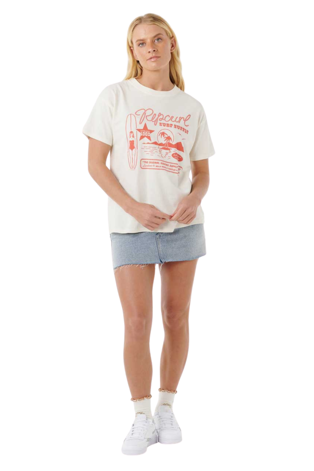 Rip Curl Surf Supply Relaxed T-Shirt Bone
