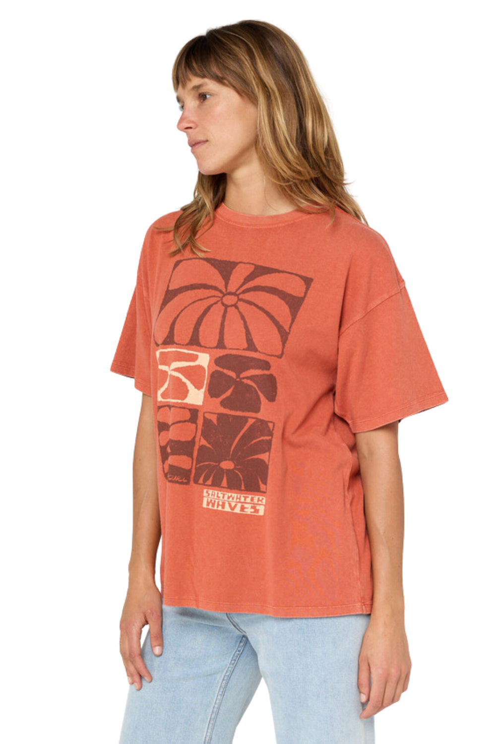 Rip Curl Oceanic Heritage T-Shirt Brick