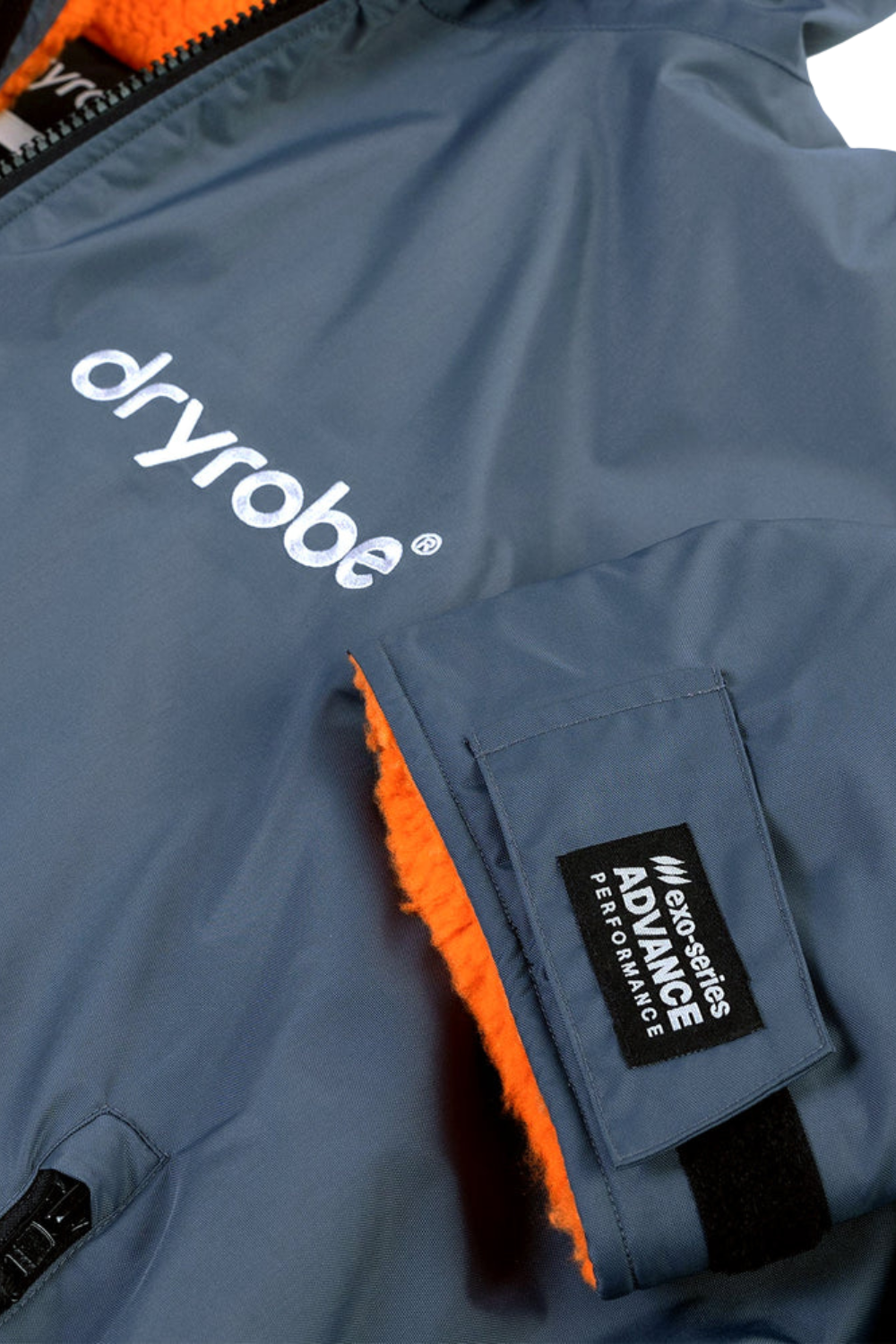Dryrobe Advance Adult Long Sleeve Dark Grey Orange