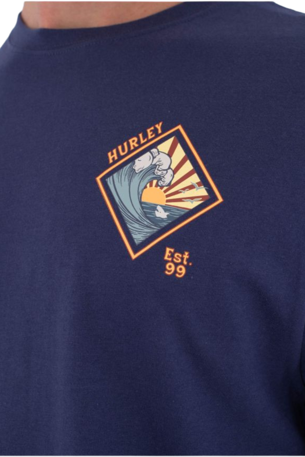 Hurley Printing Press Disques Mens T-Shirt Distroyer