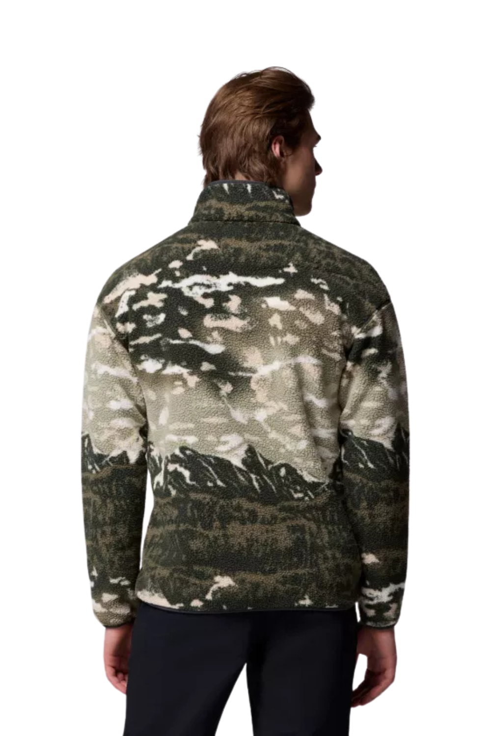 Columbia Helvetia II Mens Printed Half Snap Fleece Safari Sisters