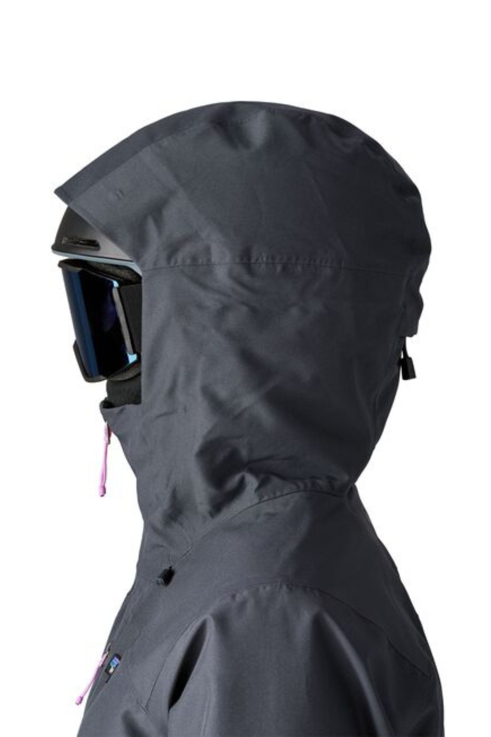 Patagonia Womens Insulated Powder Town Snow Jacket Smolder Blue/Orange Peel