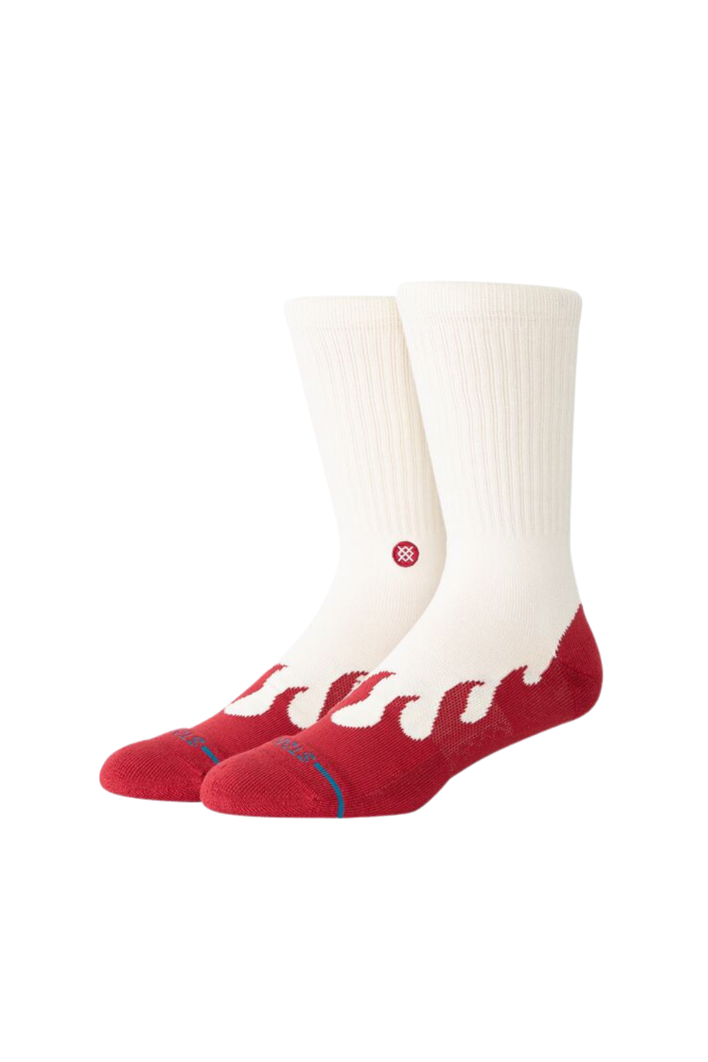 Stance Heating Up Crew Socks Red