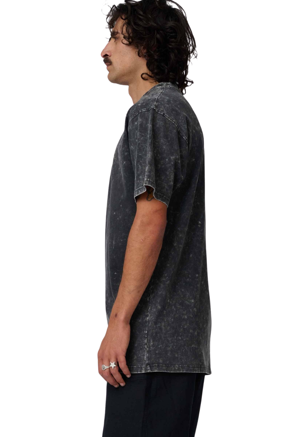 Santa Cruz Out Of Time Mens T-Shirt Black Acid Wash