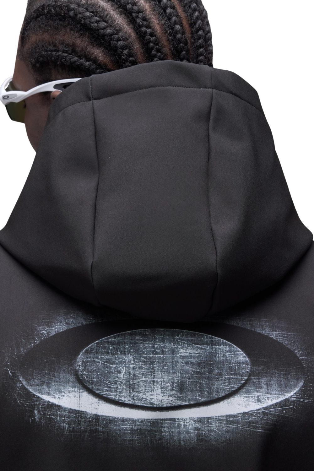 Oakley Wintertide Scratched Mens Sotfshell Hoodie Pitch Black