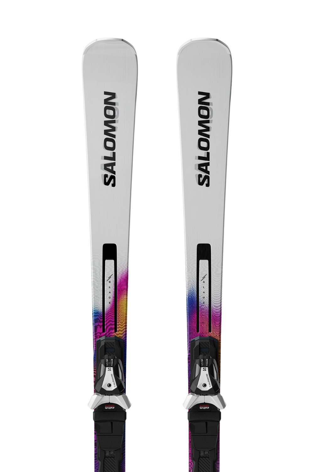 Salomon Addikt Pro 66 Womens Skis + MI12 Gripwalk Binding White/Race Blue/Rhodamine
