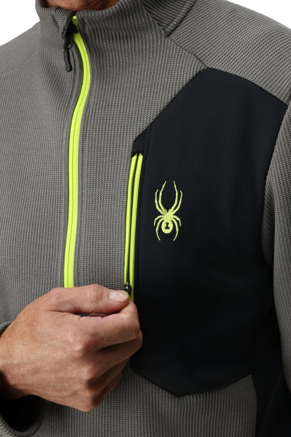 Spyder Mens Bandit Half Zip Fleece Storm