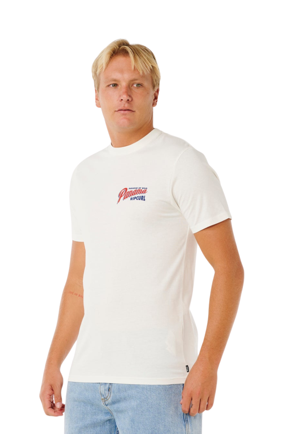 Rip Curl Desti Animals Mens T-Shirt Bone