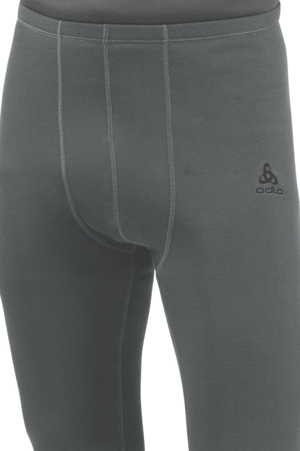 Odlo Active Warm Mens Base Layer Pants Steel Grey Melange