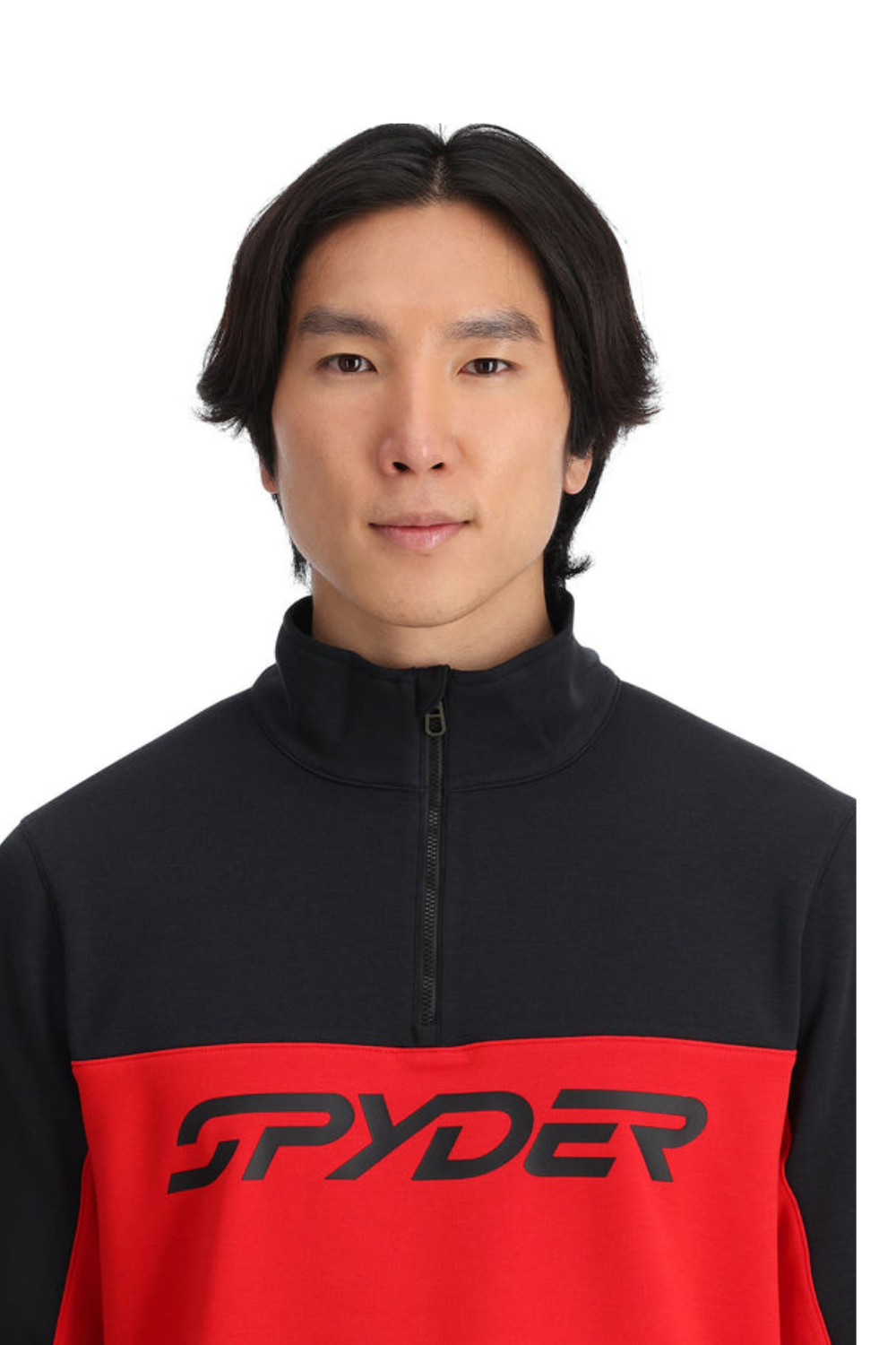 Spyder Mens Speed Half Zip Fleece Spyder Red