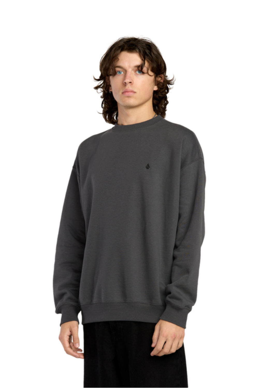 Volcom Single Stone Sweatshirt Asphalt Black