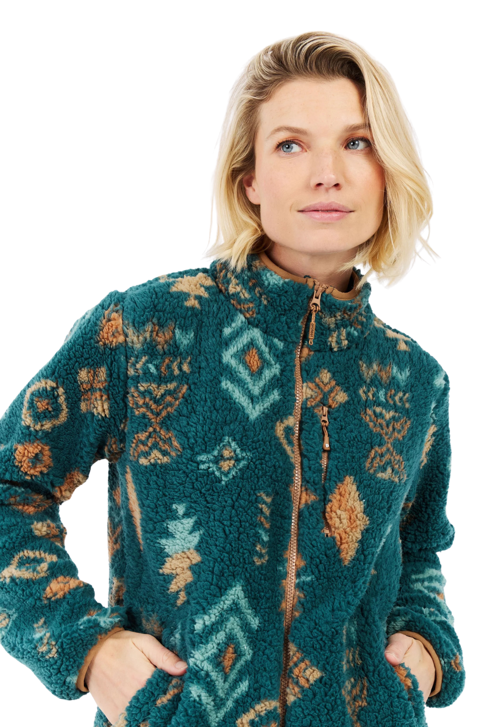 Protest PRTAdele Full Zip Fleece Rainstorm Blue