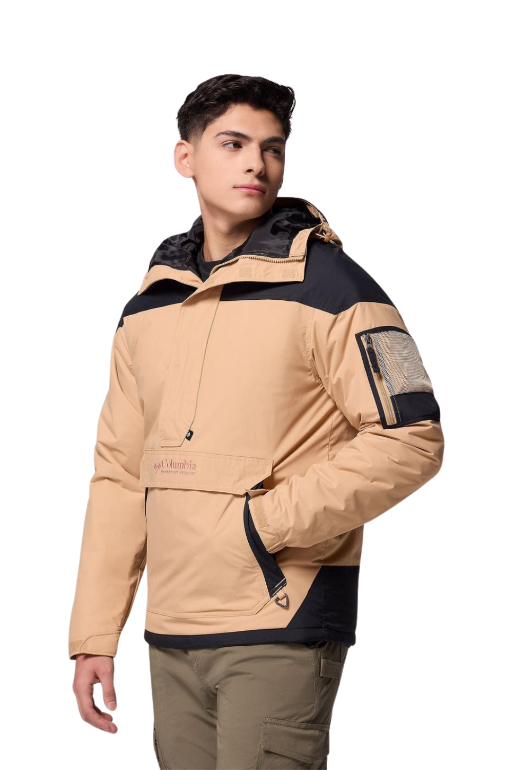 Columbia Mens Challenger II Insulated Pullover Jacket Canoe/Black