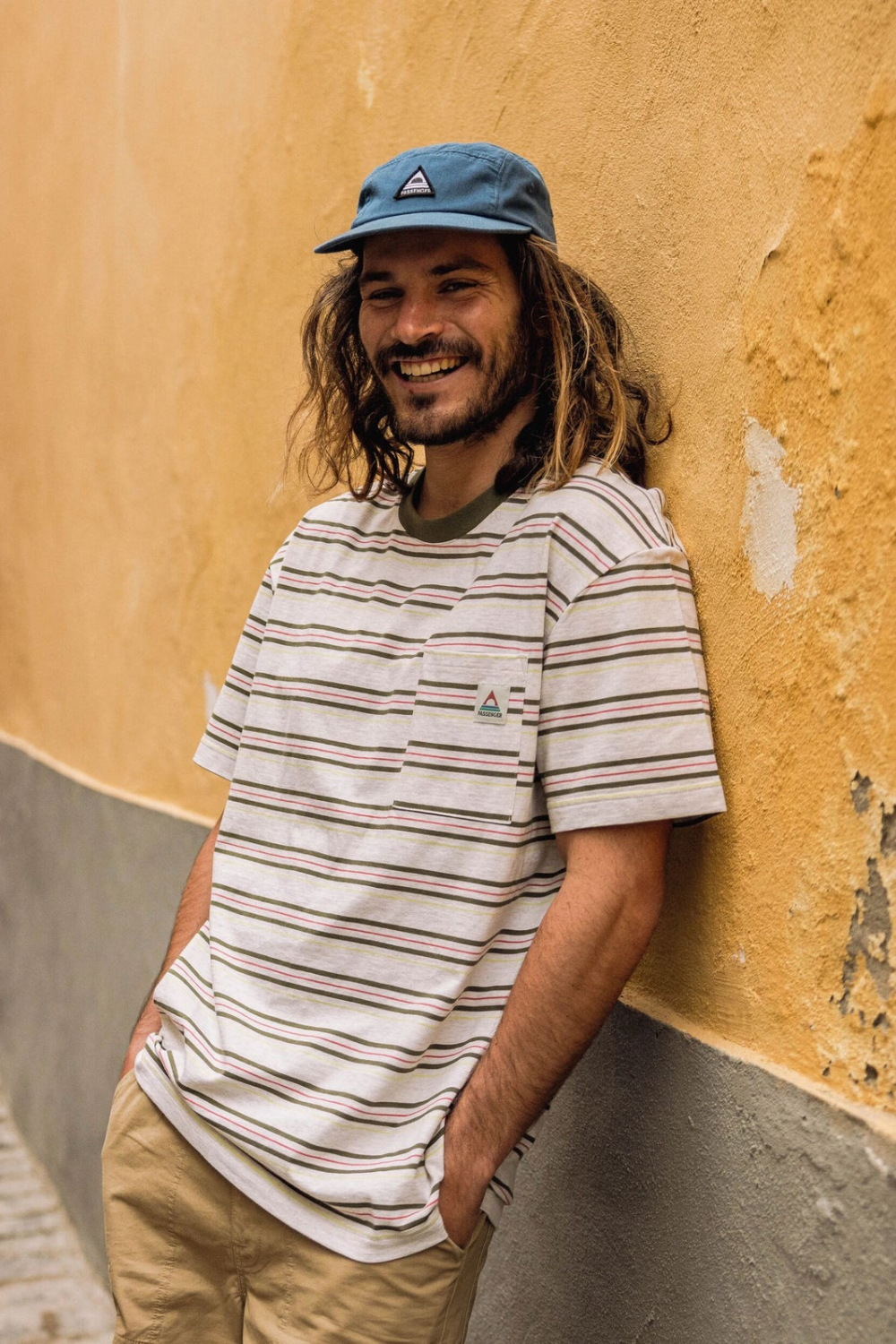 Passenger Fixie Recycled 5 Panel Cap Tidal Blue