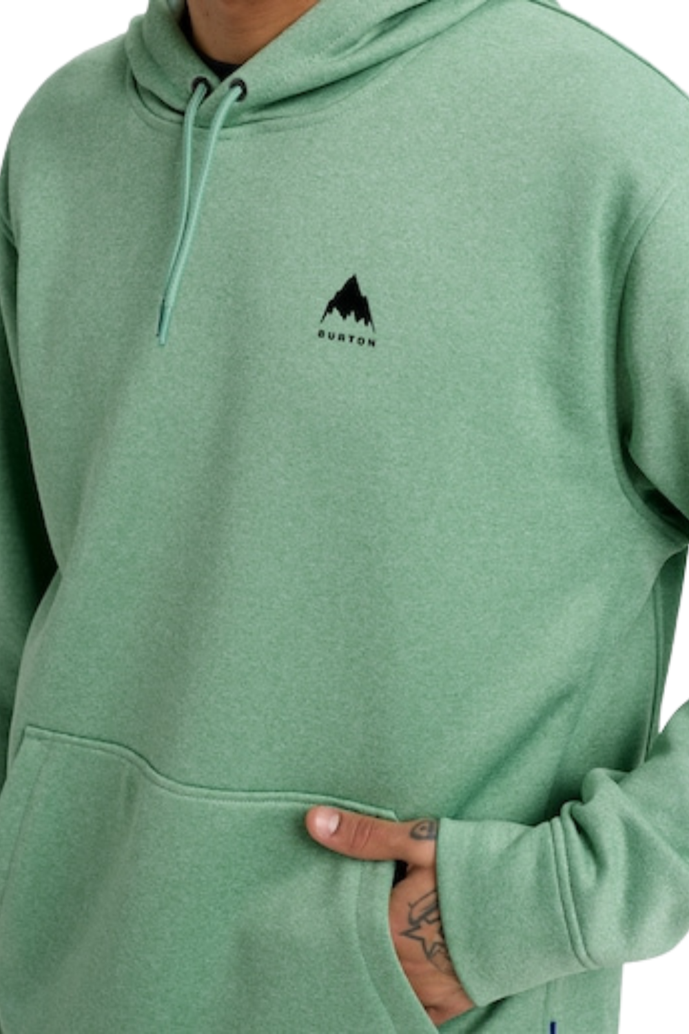 Burton Mens Oak Pullover Hoodie Soft Sage Heather
