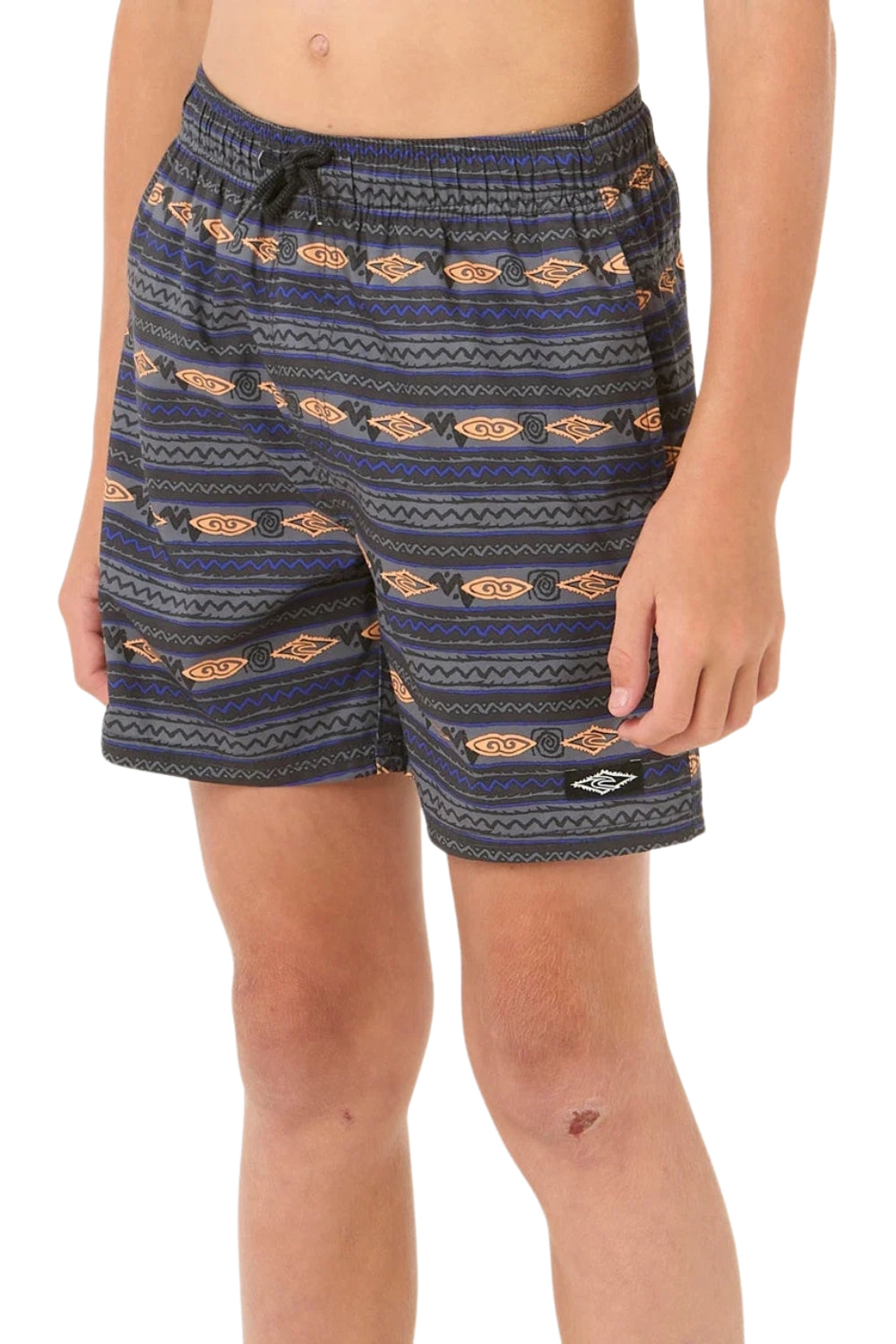 Rip Curl Raw Energy Boys Mesh Volley Boardshorts Washed Black