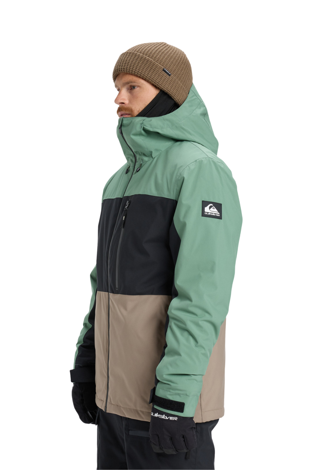 Quiksilver Mens Sycamore Block 20K Technical Snow Jacket Dark Ivy