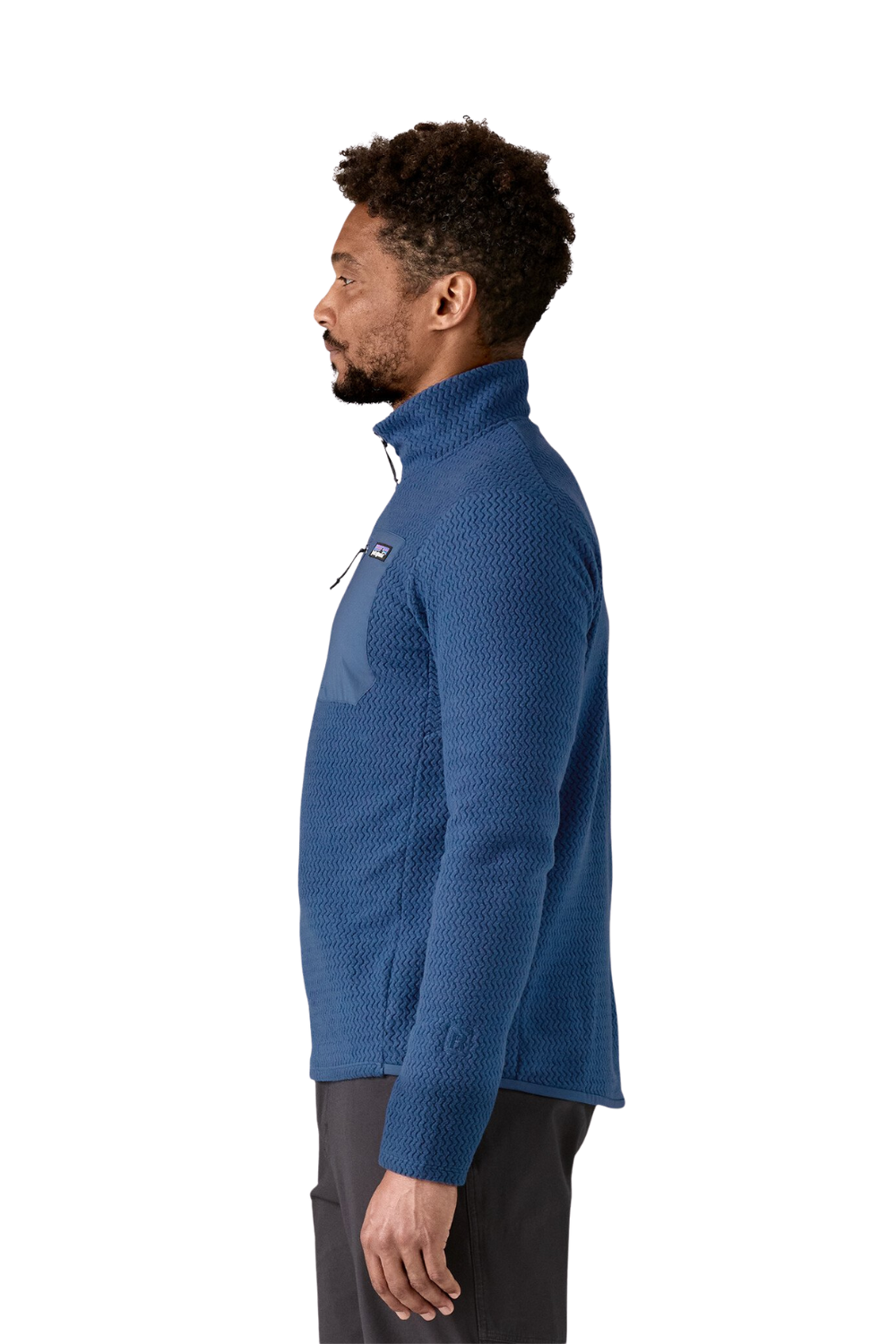 Patagonia Mens R1 Air Fleece Zip-Neck Clement Blue