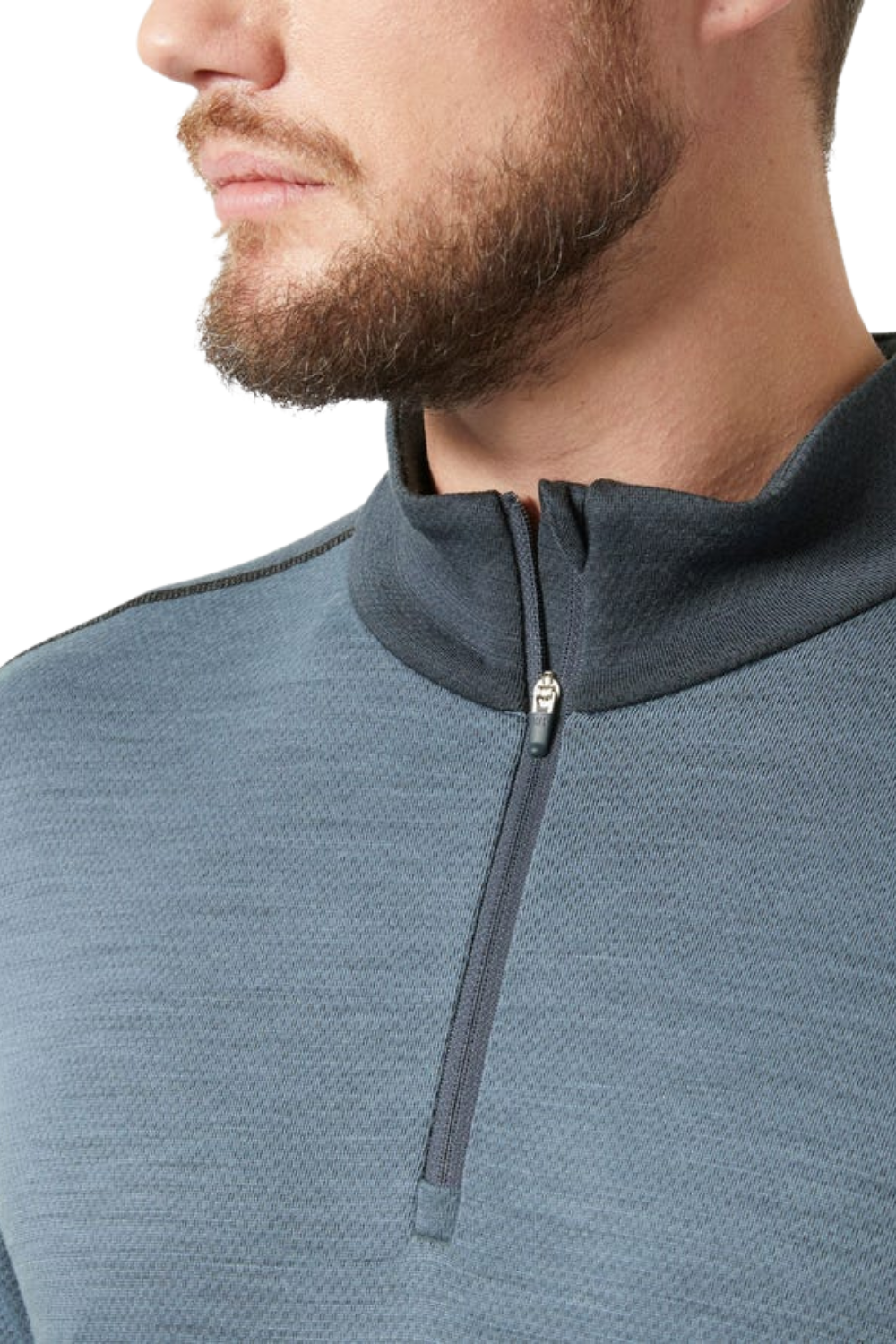 Helly Hansen Mens Lifa Merino Midweight Half Zip Base Layer Top Washed Navy