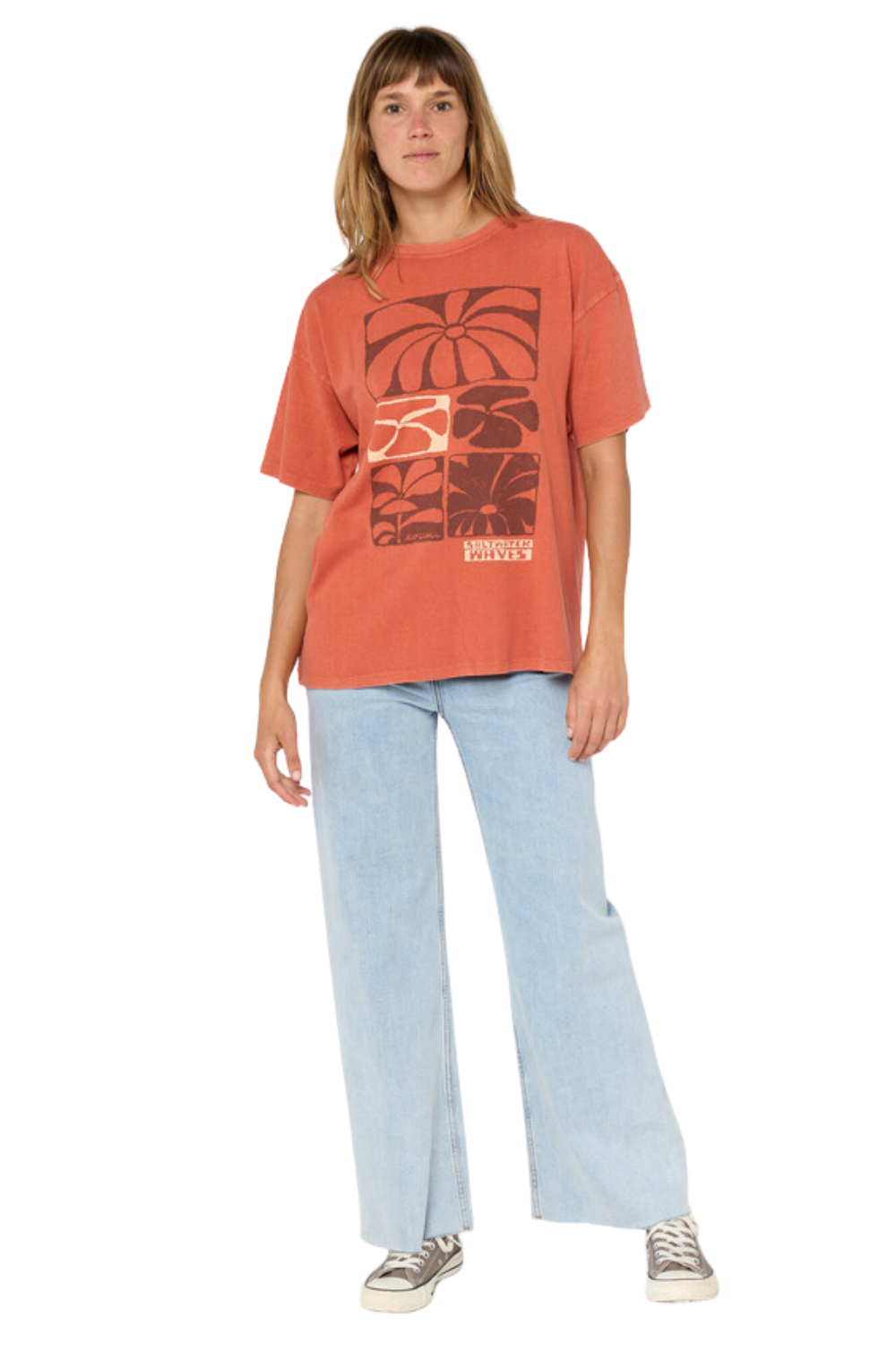 Rip Curl Oceanic Heritage T-Shirt Brick