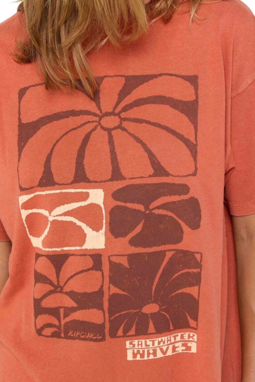 Rip Curl Oceanic Heritage T-Shirt Brick