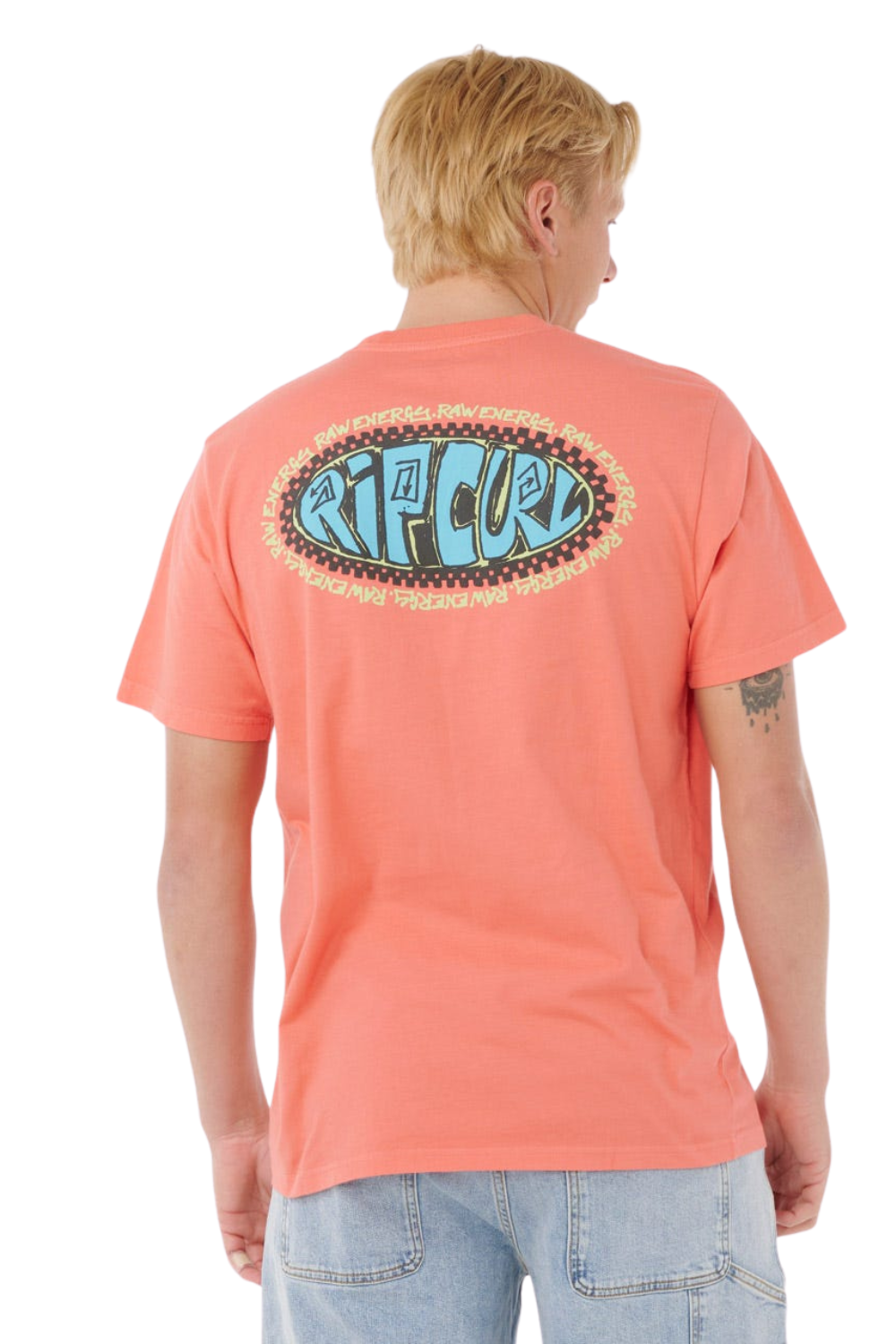 Rip Curl Raw Energy De Oval T-Shirt Rose Sky