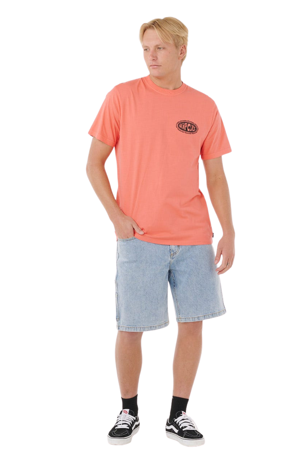 Rip Curl Raw Energy De Oval T-Shirt Rose Sky