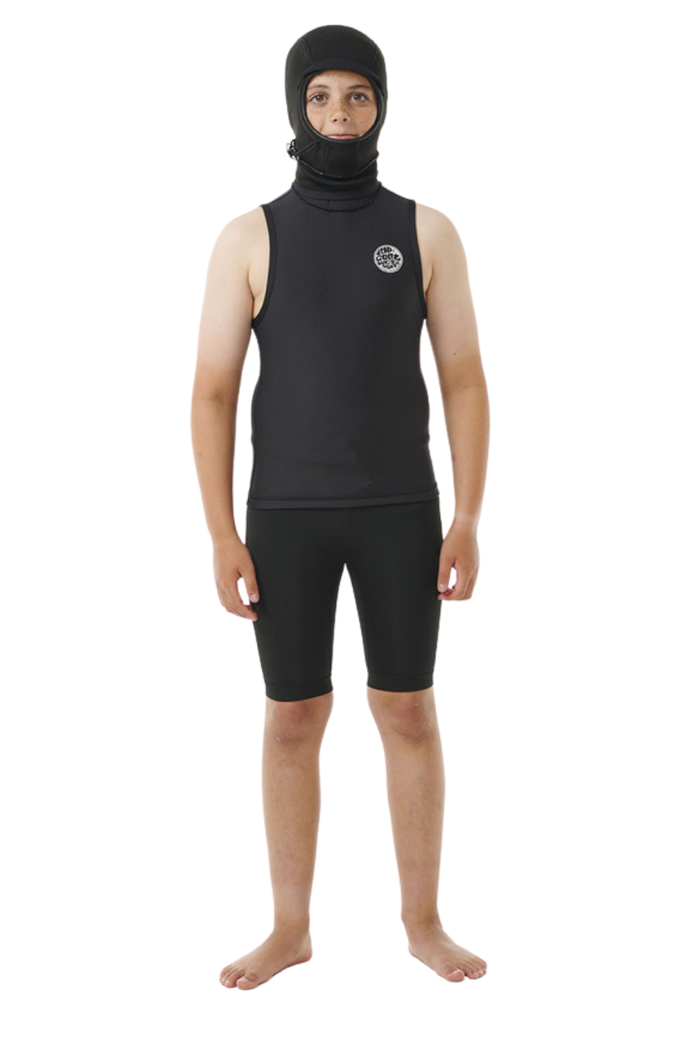 Rip Curl Kids Flashbomb Polypro Hooded Vest Black