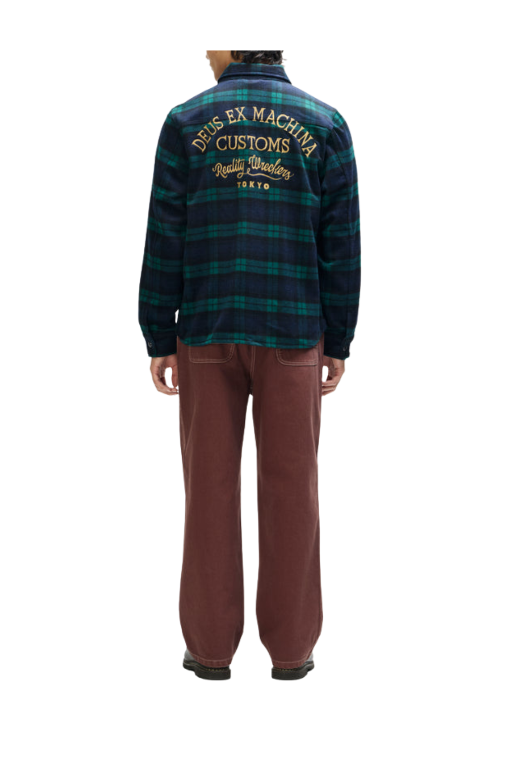 Deus Maxwell Mens Check Shirt Green