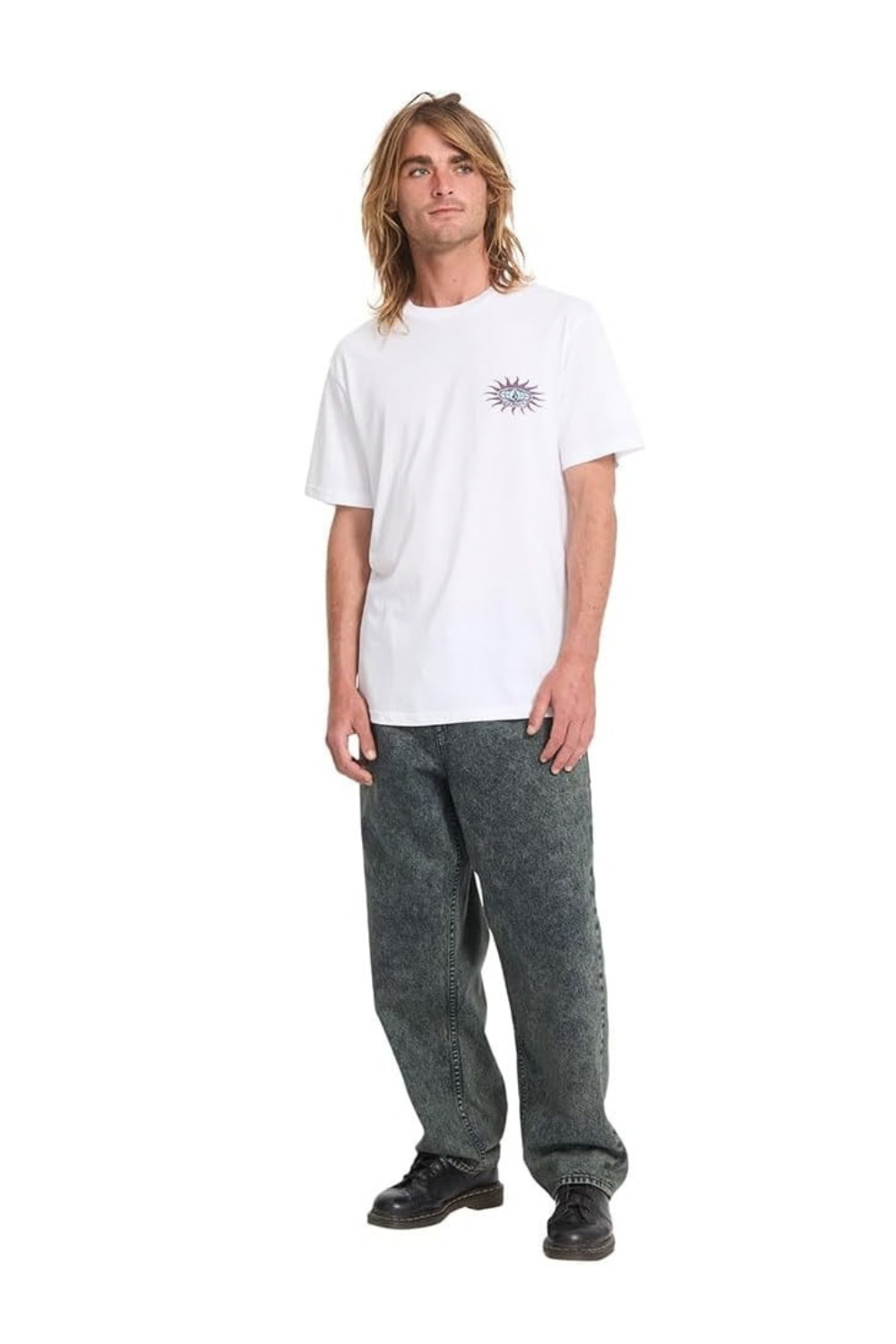 Volcom Sunlog Mens T-Shirt White