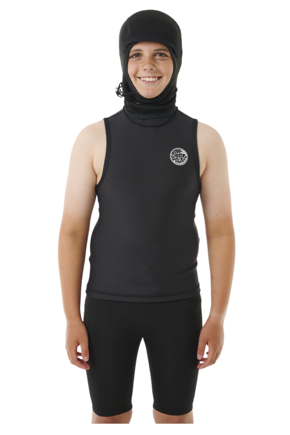Rip Curl Kids Flashbomb Polypro Hooded Vest Black
