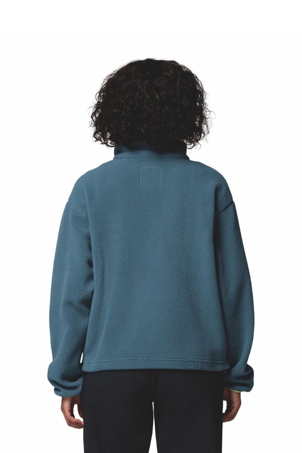 Columbia Helvetia II Cropped Half Snap Fleece Everblue Crushed Blue Citron Haze
