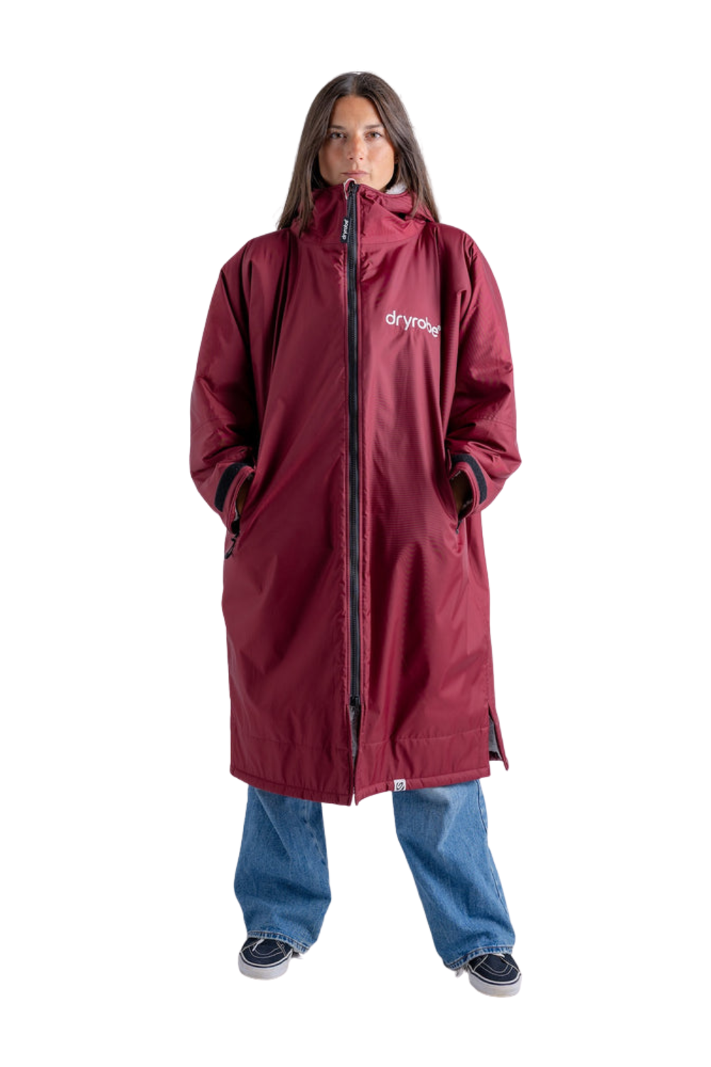 Dryrobe Advance Long Sleeve Burgundy / Grey