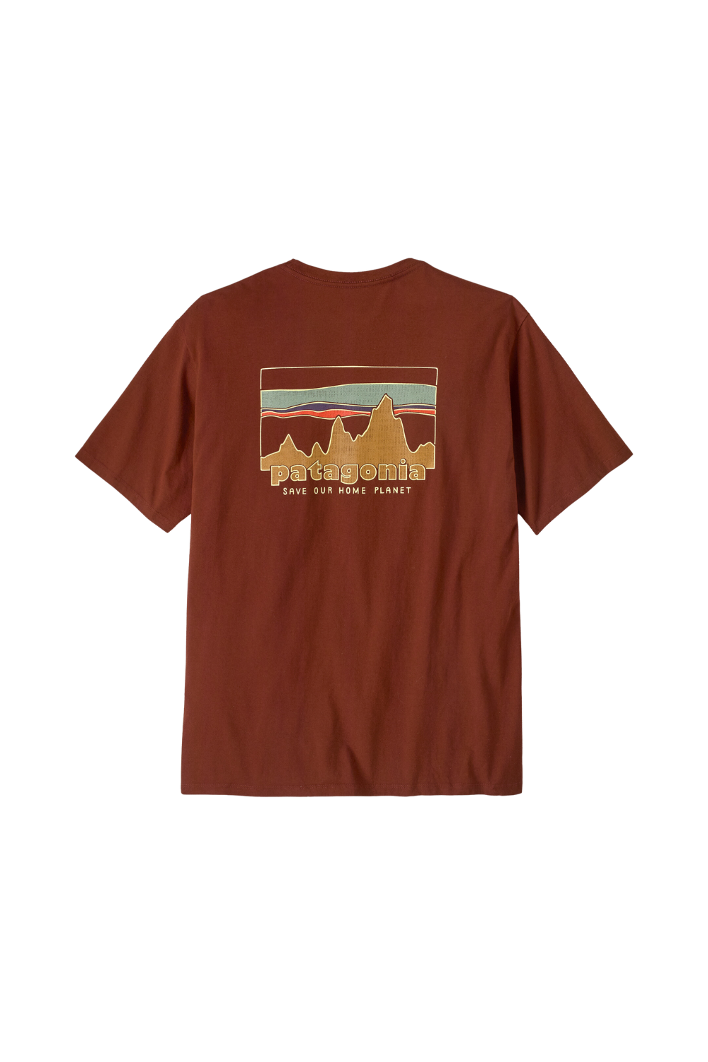 Patagonia Mens '73 Skyline Organic T-Shirt Dried Vanilla