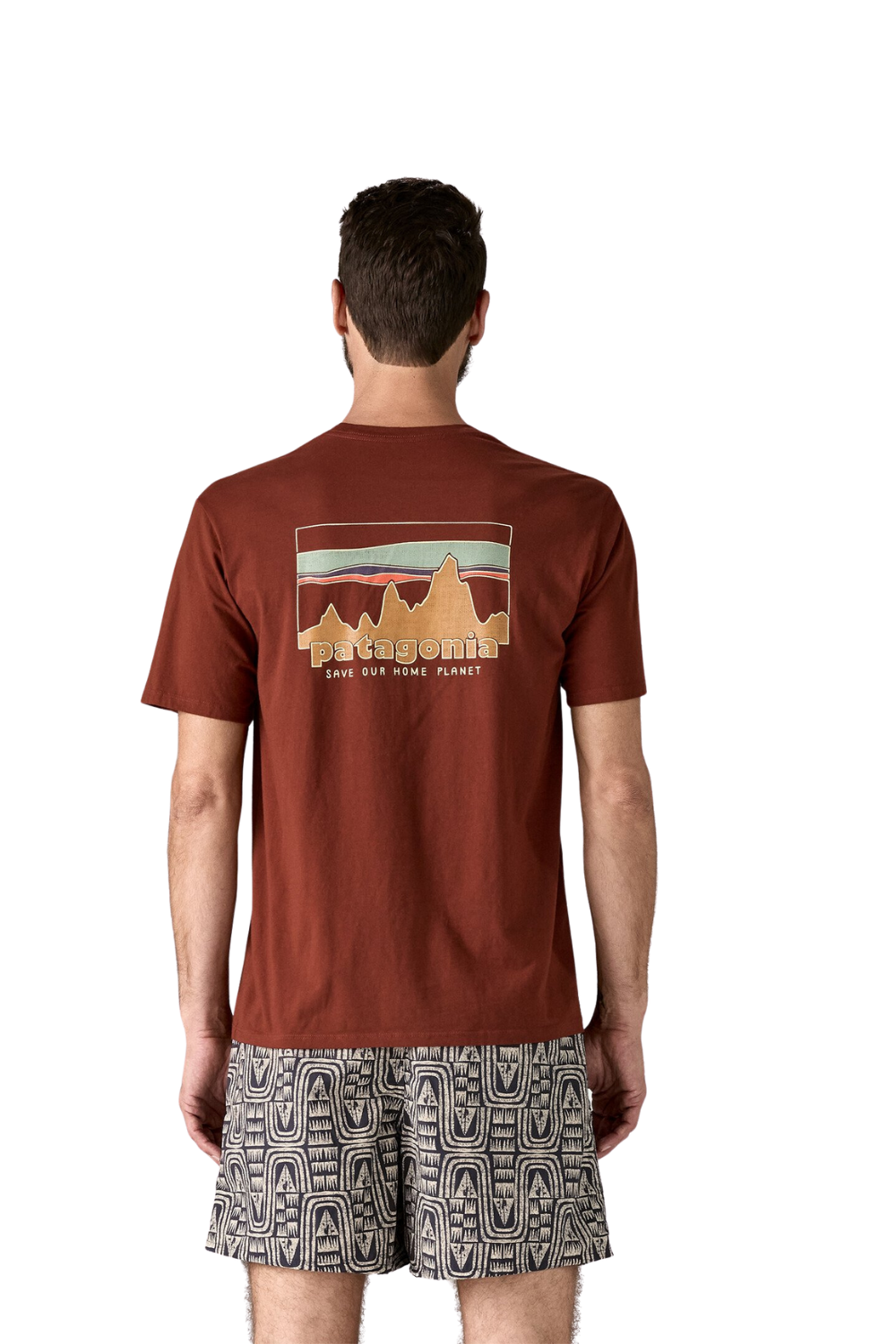 Patagonia Mens '73 Skyline Organic T-Shirt Dried Vanilla